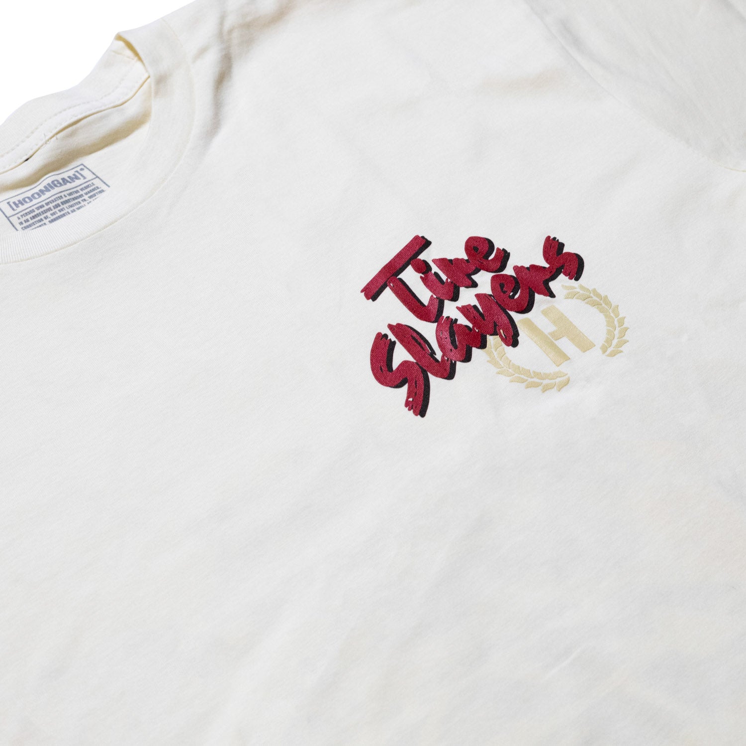 Hoonigan MAYHEM ROAD Short Sleeve Tee in black featuring a bold graphic design on the front.