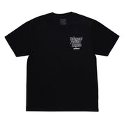 Hoonigan RESPECT YOUR ELDERS Short Sleeve Tee featuring bold graphic design on a black background.