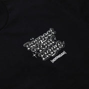 Hoonigan RESPECT YOUR ELDERS Short Sleeve Tee featuring a striking graphic design on a black background.