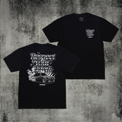 Hoonigan RESPECT YOUR ELDERS Short Sleeve Tee featuring bold graphic design on a black background.