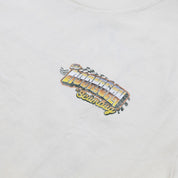 Hoonigan SCUMBUG short sleeve t-shirt featuring a colorful retro logo design, perfect for motorsport enthusiasts.