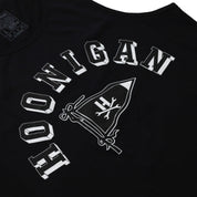 Hoonigan BASE Tank Top in black with white logo on the front, showcasing a casual and sporty design.