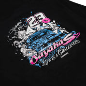 Hoonigan x Sayaka Drifting Sayaka pullover hoodie featuring a graphic design with vibrant colors and a stylish hood.