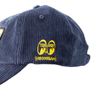 Hoonigan x Mooneyes MOONIGANS Unstructured Strapback Hat in black with embroidered logo.