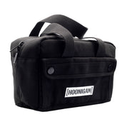 Hoonigan CENSOR BAR Tool Bag in black with a bold logo, featuring multiple pockets and a durable design for organizing tools.