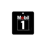 Hoonigan X Mobil1 air freshener featuring a sleek black design with the Mobil1 logo for automotive enthusiasts.
