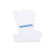 Hoonigan KILL ALL TIRES V2 air freshener with a bold black and white design featuring tire tread graphics.