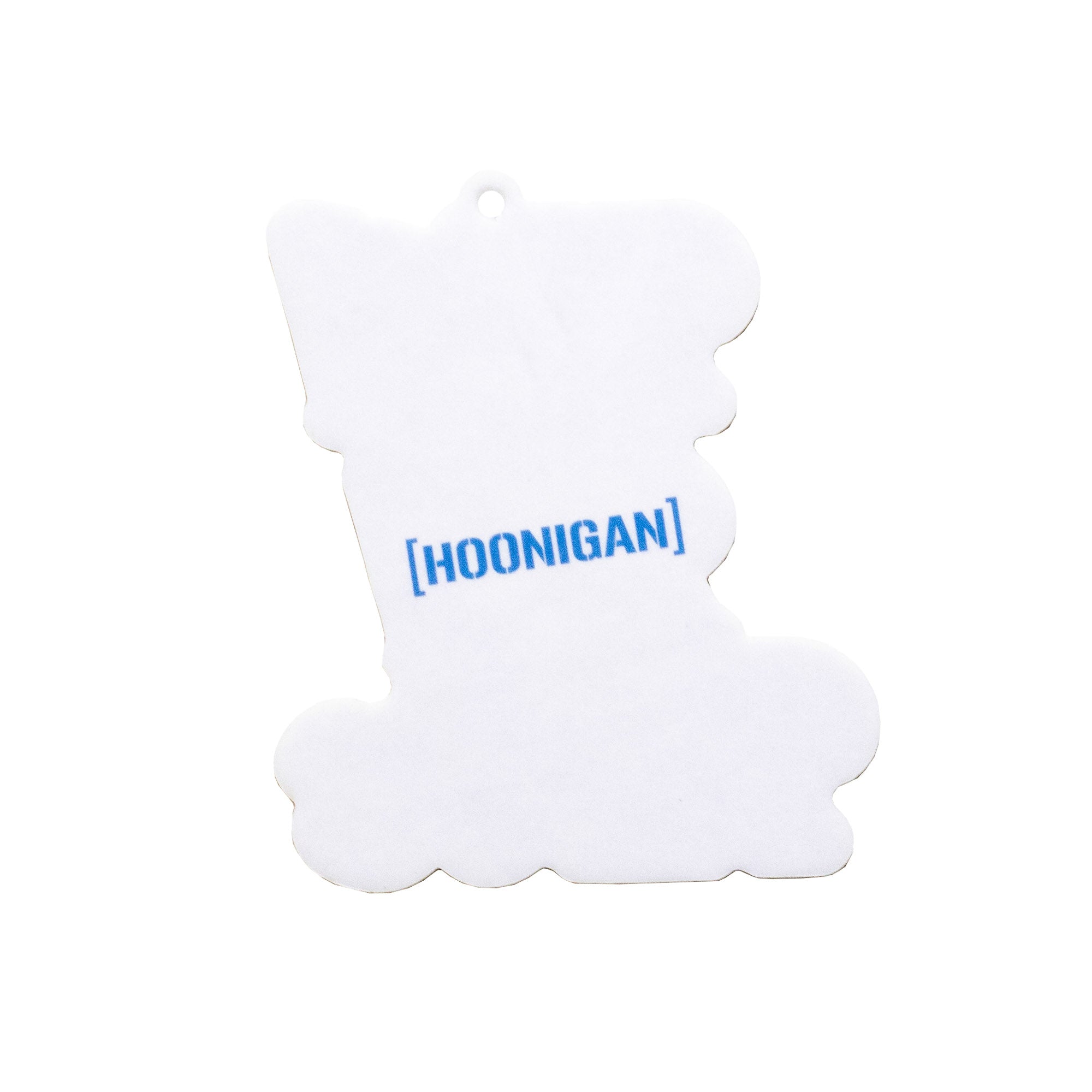 Hoonigan KILL ALL TIRES V2 air freshener with a bold black and white design featuring tire tread graphics.