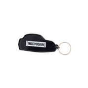 Hoonigan SD Series keychain featuring a stylish design with the Hoonigan logo, attached to a metal keyring.