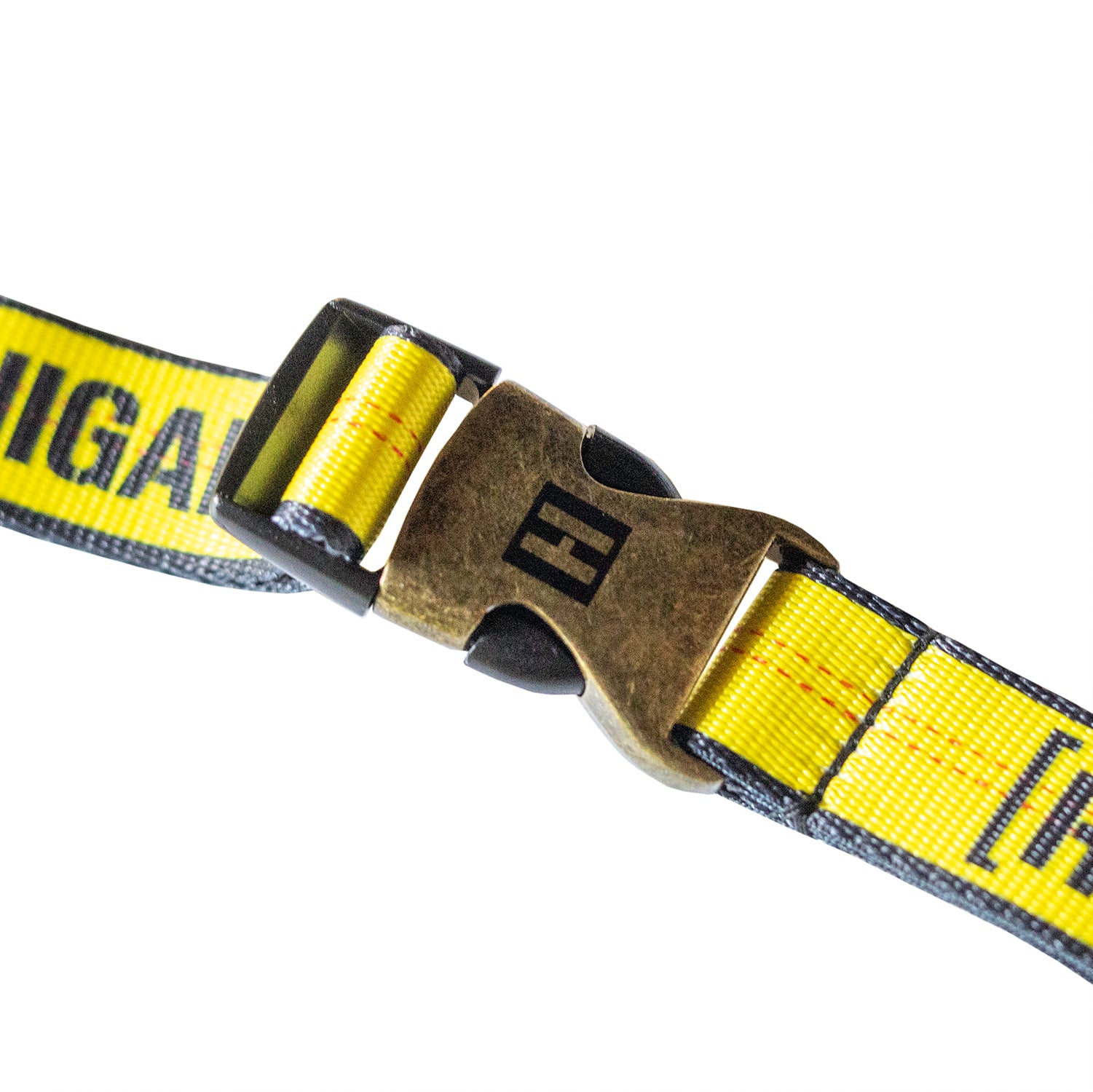 Hoonigan RATCHET STRAP Lanyard featuring durable materials, adjustable clips, and vibrant branding.