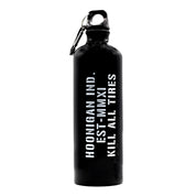 Hoonigan AMMO Water Bottle with sleek black design and bold logo.