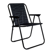 Hoonigan SCATTER CENSOR BAR collapsible chair with black and white design, featuring the Hoonigan logo on the backrest.