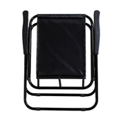 Hoonigan SCATTER CENSOR BAR collapsible chair in black with white logo, featuring a sturdy frame and spacious seating area.