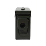 Hoonigan AMMO Box with a rugged design, featuring a black exterior and Hoonigan logo in vibrant colors. Perfect for organizing automotive tools and accessories.