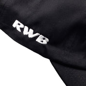 Hoonigan x RWB GROUPE RALLYE '24 unstructured strapback hat in black with embroidered logo on the front.