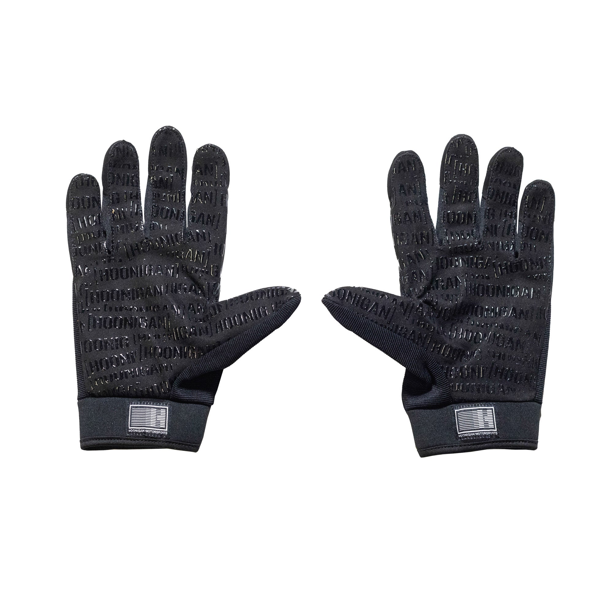 Hoonigan FIND OUT Gloves featuring a bold graphic design and durable materials, ideal for motorsport enthusiasts.