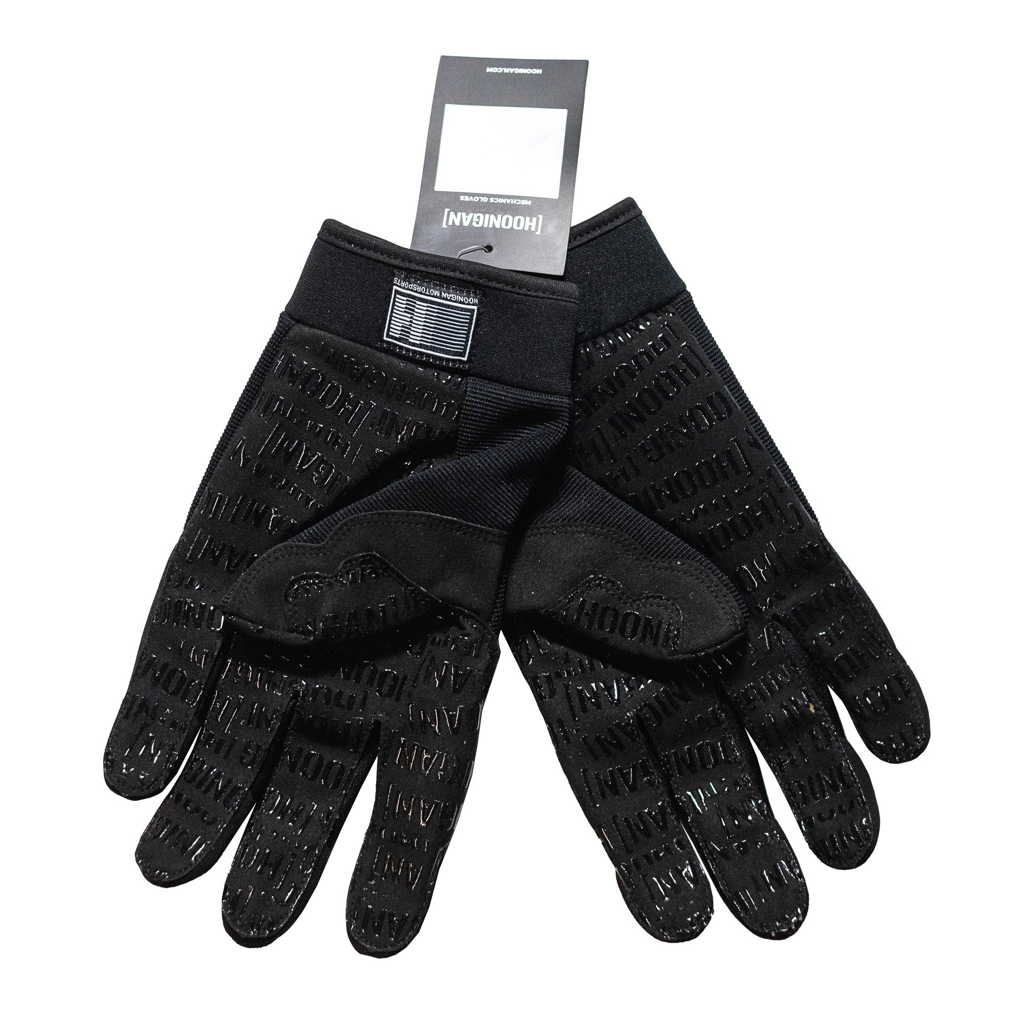 hooligan streetwear handschuhe Hoonigan FIND OUT Gloves | 100% Polyester | Mind Your Own Damn Business Black / White / L