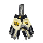 Hoonigan KNUCKLEBUSTERS gloves featuring a black design with knuckle protection and a stylish logo.