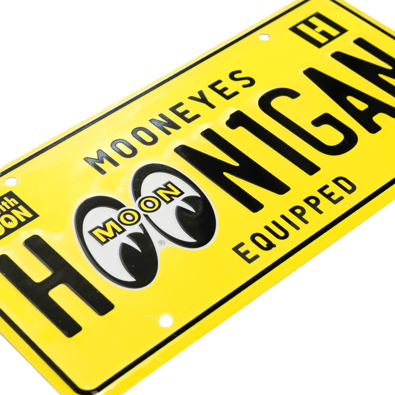 Hoonigan x Mooneyes EQUIPPED License Plate | Alloy Metal | 6