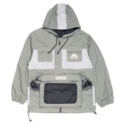 Hoonigan H.A.V.O.C. rain-activated windbreaker jacket with hood, multiple pockets, and adjustable drawstrings, designed for weather protection.