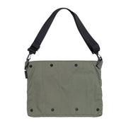 Olive green Hoonigan H.A.V.O.C. rain-activated windbreaker jacket with black adjustable strap, snap buttons, and waterproof material.