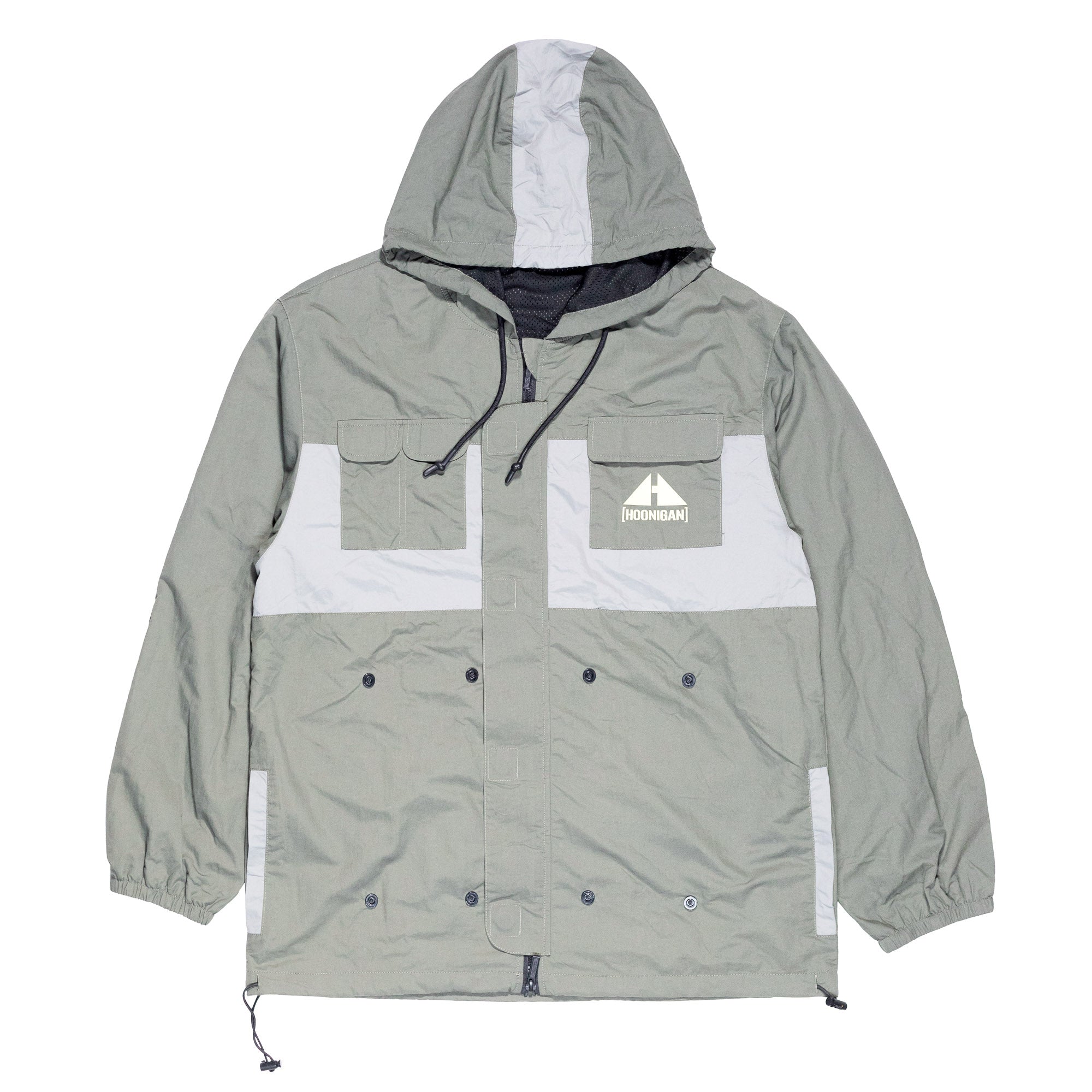 Rare Vintage HONDA Motorcycle Lightweight Paper Hooded Windbreaker Jacket Big Logo Print Size M