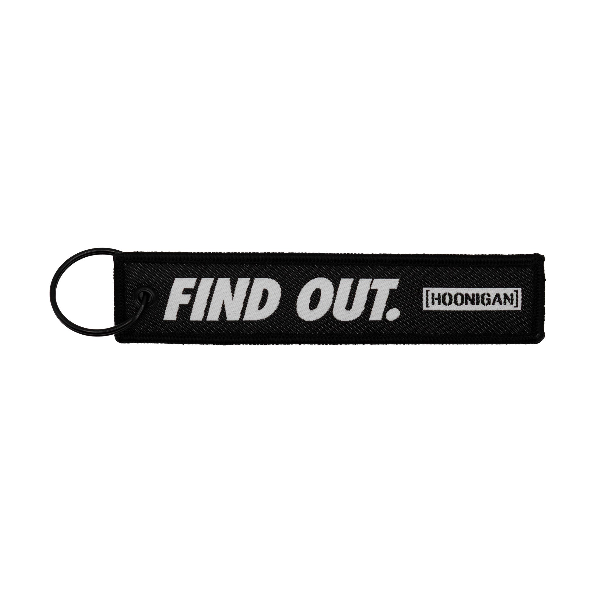 Hoonigan FIND OUT Jet Tag Keychain