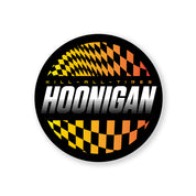 Hoonigan SLIDEWAYS sticker featuring a bold design with checkered patterns and the phrase "KILL-ALL-TIRES.
