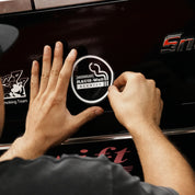 Hoonigan x RWB TIRE SMOKING AREA Sticker (3.5")