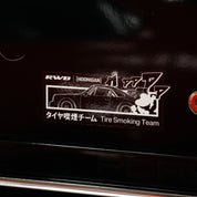 Hoonigan x RWB TIRE SMOKING TEAM Sticker (6.11")