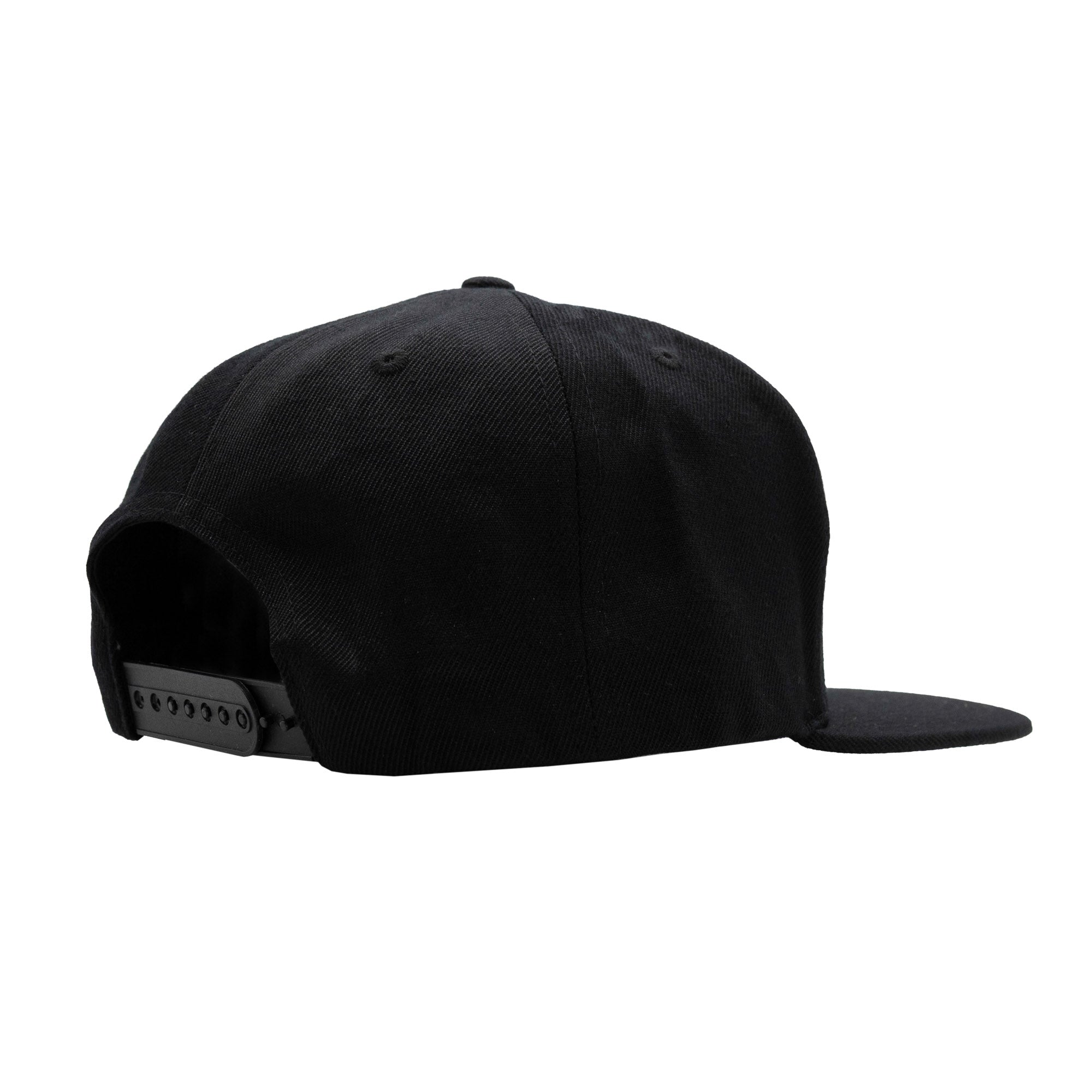 Black snapback hat featuring the Fuel logo on the front, designed for automotive enthusiasts and casual wear.