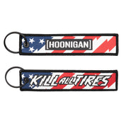 Hoonigan STARS AND STRIPES KILL ALL TIRES Jet Tag Keychain