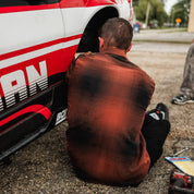 Hoonigan RUST Long Sleeve Flannel Shirt