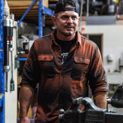 Hoonigan RUST Long Sleeve Flannel Shirt