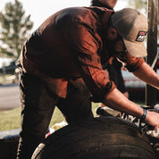 Hoonigan RUST Long Sleeve Flannel Shirt