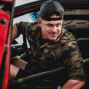 Hoonigan H Icon Camo Woven Flannel Long Sleeve Shirt