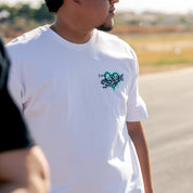 Hoonigan FIND OUT 2.0 Short Sleeve Tee in black featuring bold white logo text on the front.