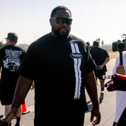 American Racing CHEVELLE Short Sleeve Tee featuring a classic muscle car graphic on a black background.