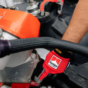 Hoonigan Surgeon General gloves featuring a black design with white graphics and the Hoonigan logo.