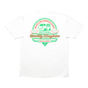 Hoonigan SPEED DELIVERY Short Sleeve Tee in black with bold white graphics featuring a racing-themed design.