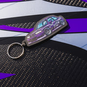 Hoonigan SD Series keychain featuring a sleek design with a metal logo and a durable keyring.