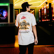 Hoonigan MAYHEM ROAD Short Sleeve Tee featuring a bold graphic design, available in black.