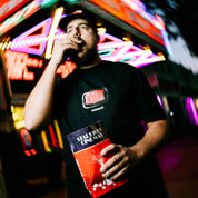 Black Hoonigan CAR CLUB short sleeve tee with white logo on the front.