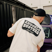 Hoonigan Belt Sander Short Sleeve Tee featuring a vibrant graphic design and casual fit, ideal for automotive enthusiasts.