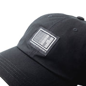 Hoonigan Motorsports unstructured dad hat in black with embroidered logo on the front.