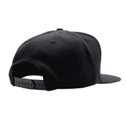 Hoonigan Motorsports snapback hat featuring a bold logo in black and white on a gray background.