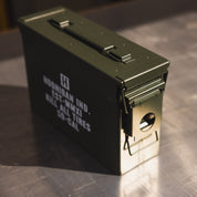Hoonigan AMMO Box with a rugged design featuring a black and yellow color scheme, designed for storage and transport of automotive tools or gear.
