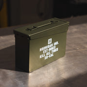 Hoonigan AMMO Box featuring a rugged, all-black design with Hoonigan logo printed prominently on the front.