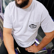 Hoonigan CHECK ENGINE CULT Short Sleeve Tee featuring a bold graphic design on a black background.