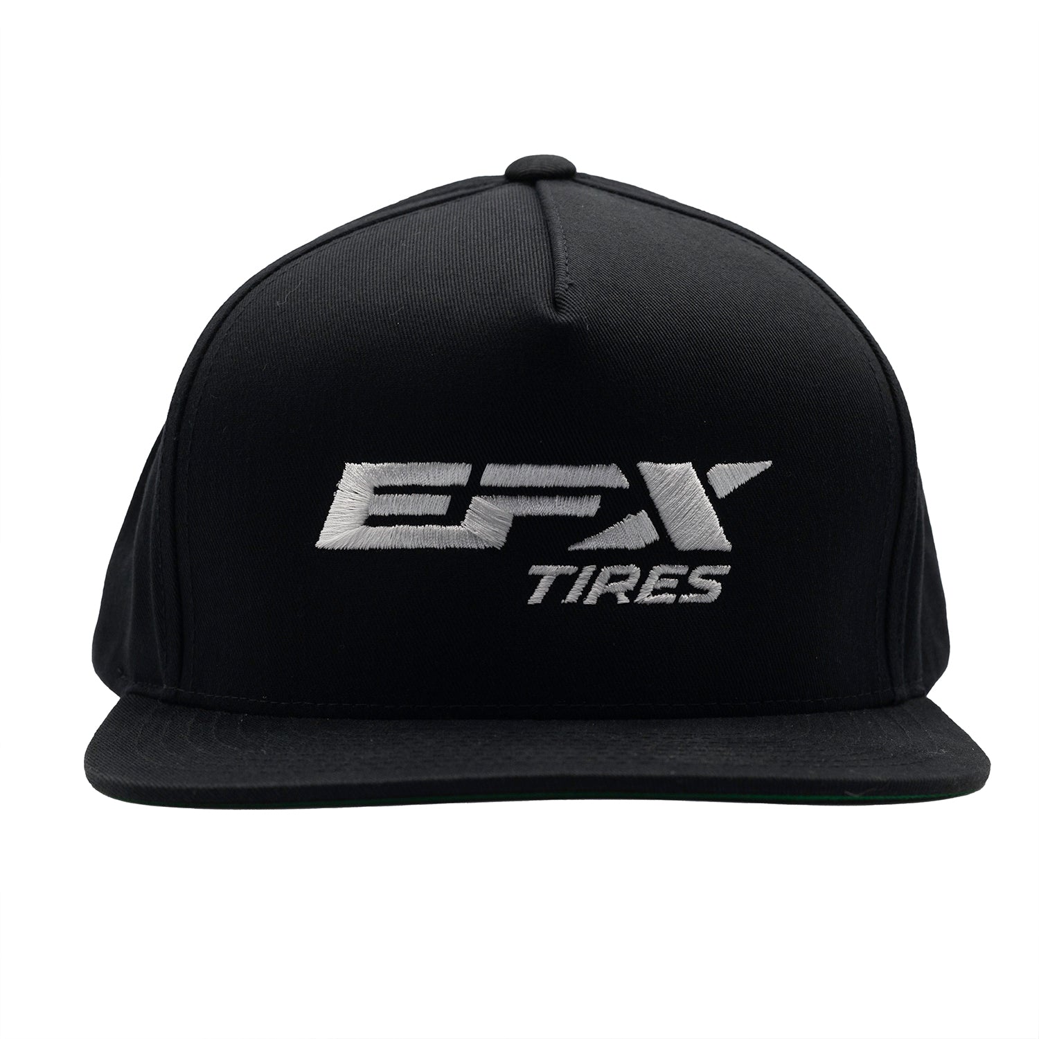 EFX LOGO Snapback Hat featuring a bold logo design in black and white on a fitted snapback cap, set against a neutral background.